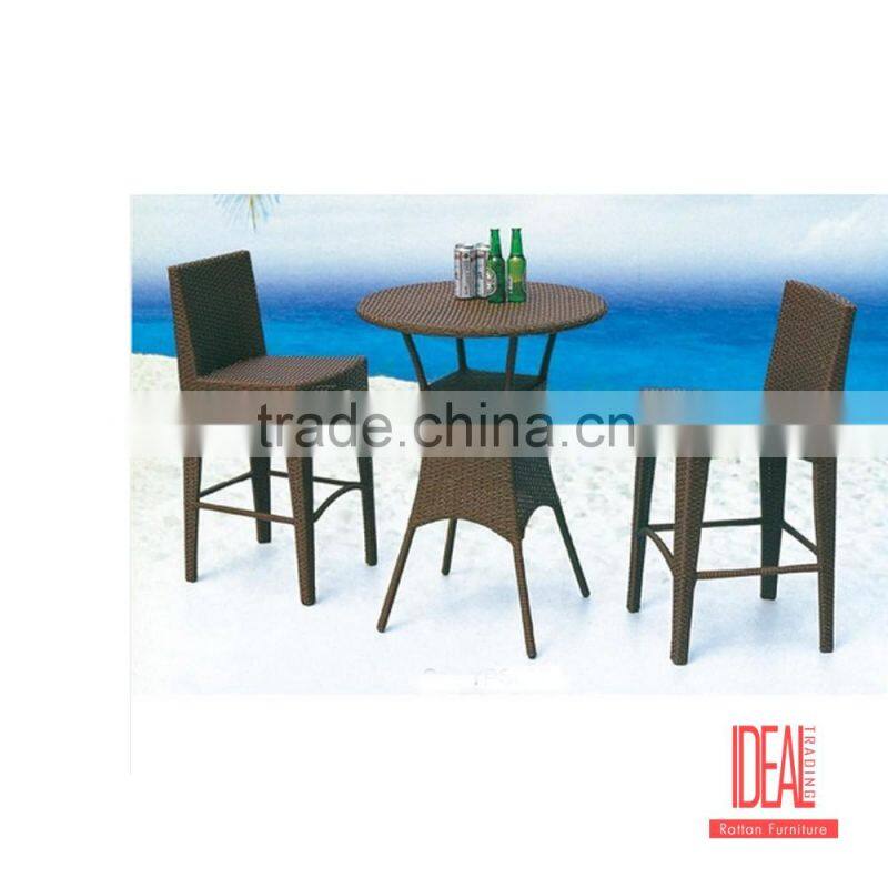 rattan garden furniture glass top dining furniture table and chair cane dining chair
