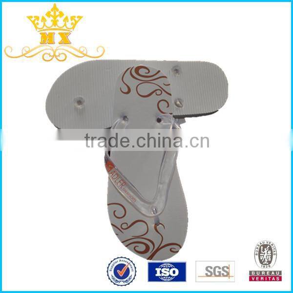high quality eva white pvc hotel slippers