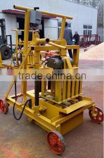 QMR2-45 new premium small manual block making machine in Kenya concrete mobile brick machine price