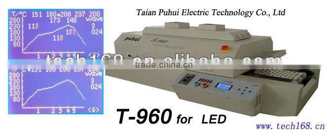 desktop reflow oven t960, led moving-belt reflow wave oven,ovens smt, IR station,mini reflow oven