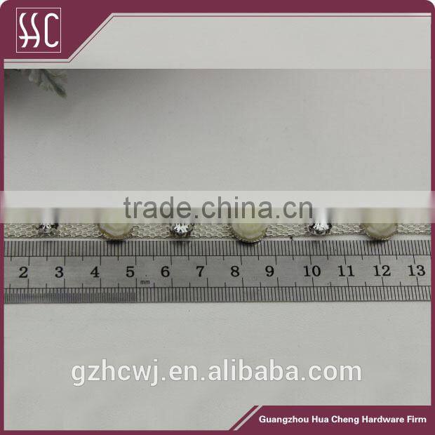 flower metal chain, metal handbag chain, Guangzhou metal chain