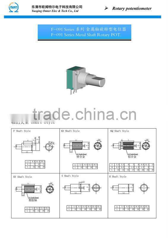 12MM 20kohm carbon potentiometer