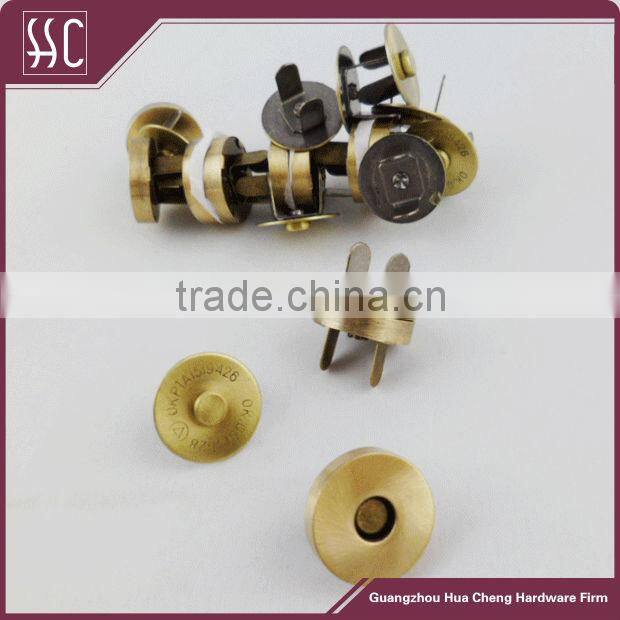 14mm and 18mm Brush Anti-Brass Magnetic Button for Bag,Low Price Wholesale in Guangzhou China