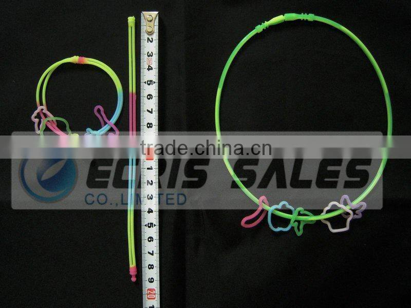 glow silicone necklace