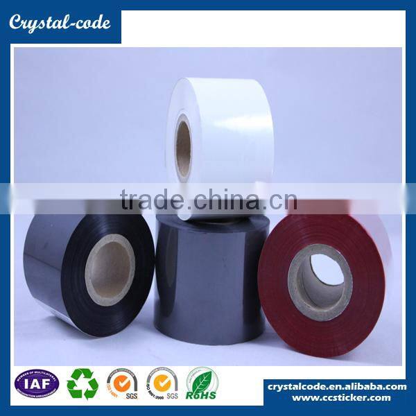 High quaility black color barcode printer machine used wax base ribbon