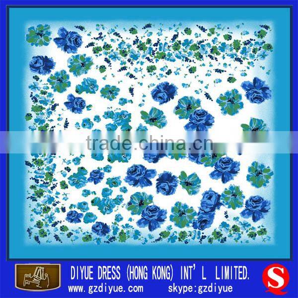 Polka dot fashion women white silk scarf