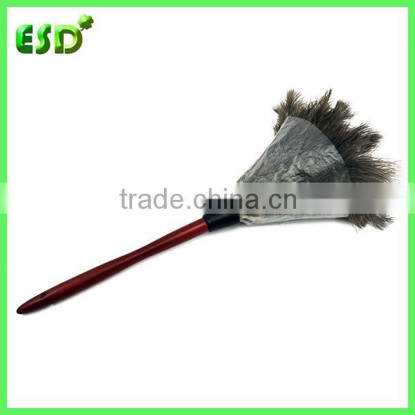Large Natural Ostrich Feather Duster With Wooden Handle
