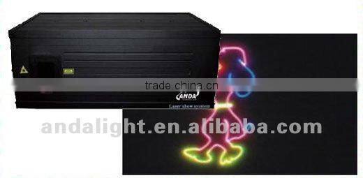 New 2014 laser projector RGY full color Animation disco laser for light show