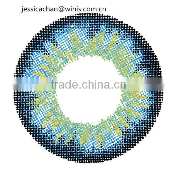 Korea brown color contact lens made according to clients' design