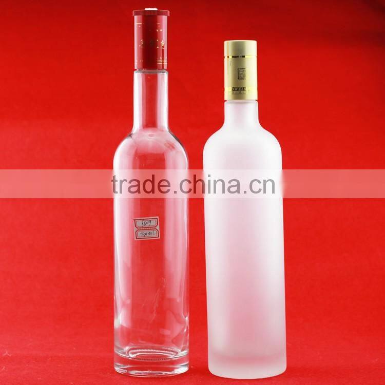 New design glass bottle for liquor empty champagne bottle 16oz wholesale glass bottle