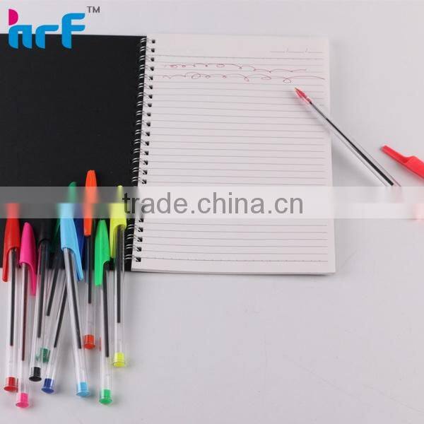 Colorful disposable plastic ball pen