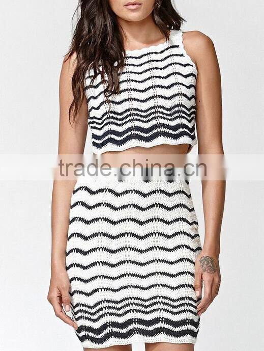 lady casual knit sweater skirt, 100% cotton knit skirts