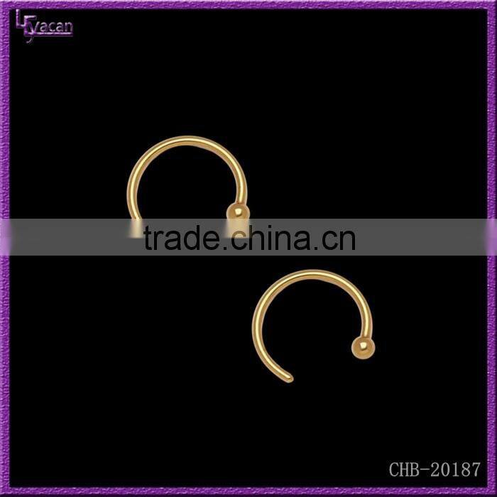 Unique 316L Best-selling Gold Plated Body Jewelry Nose Stud Piercing