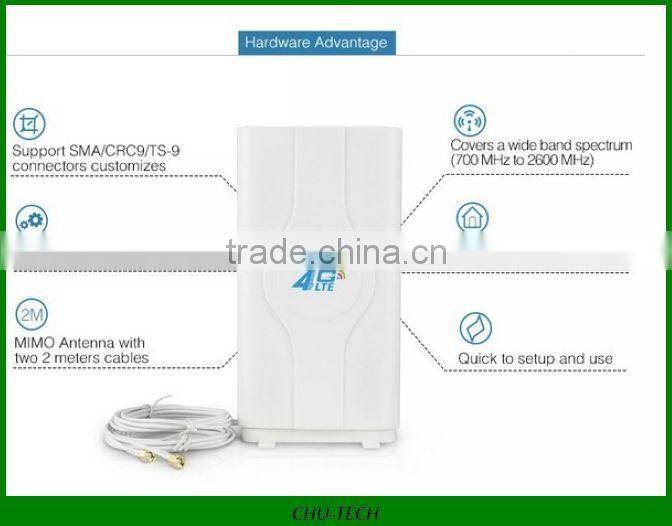 ZTE 4G Signal Amplifier Antenna 49dBi TS9 For HUAWEI E589 E392 ZTE MF61 MF62 aircard 753s 754s760s