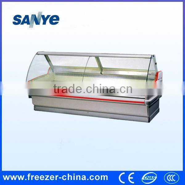 Supermarket Display Meat Chiller Cabinet Showcase