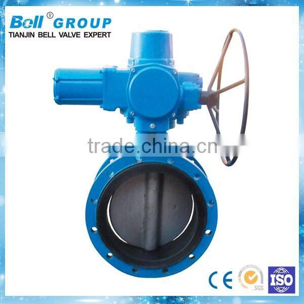 flange connect electric actuator butterfly valve pn25