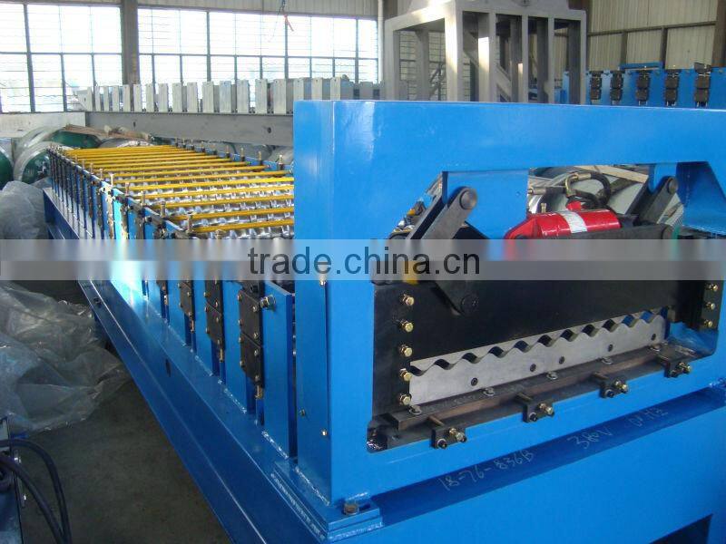 Small wave corrugated steel roll former WLFM18-76-760/836/988