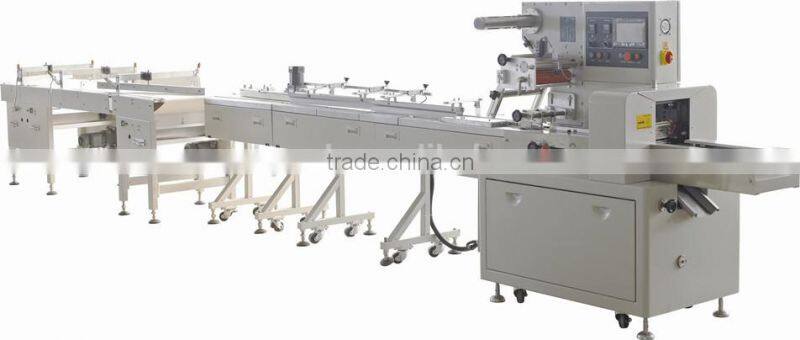 Back sealing Flow chocolate bar packing machine with Stainless steel frame