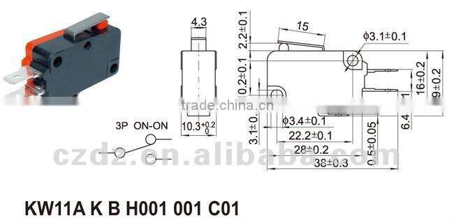 High quality low price push button zippy Micro switch,microswitch button for games machine