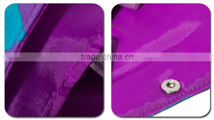 wholesale promotional 600D make up cosmetic lutch bag with button
