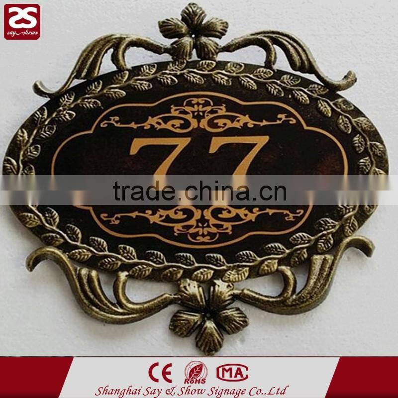 Antique door signage led door plate signs