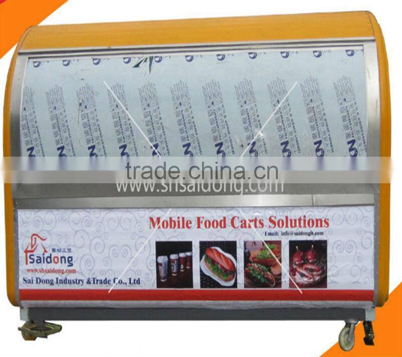 Producing Modern and luxury made in china mobile food cart/fast food van/food trailer for mobile food cart