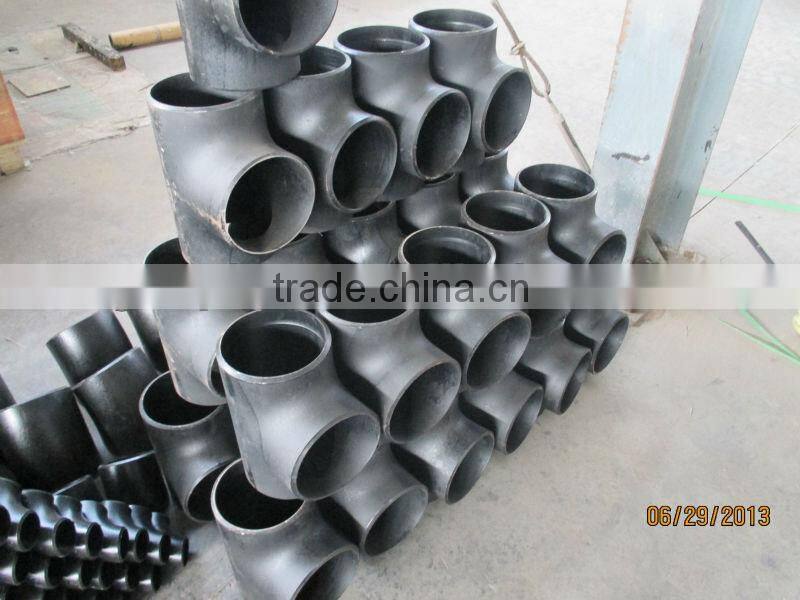 mild steel pipe fittings seamless carbon steel tee