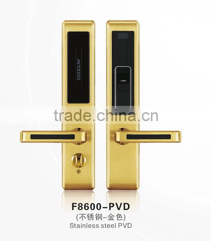 fingerprint password electronic door lock with smart card ,remote control