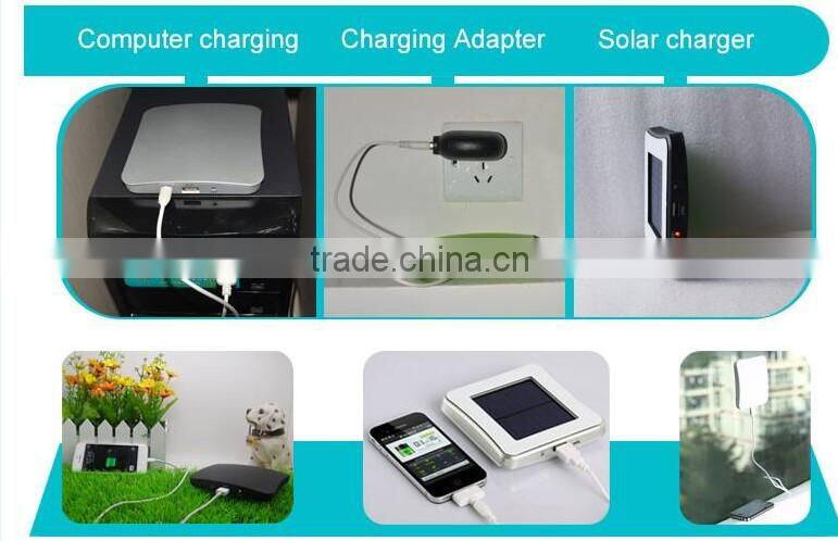 2016 new unique design 5200mah solar power mobile phone charging station