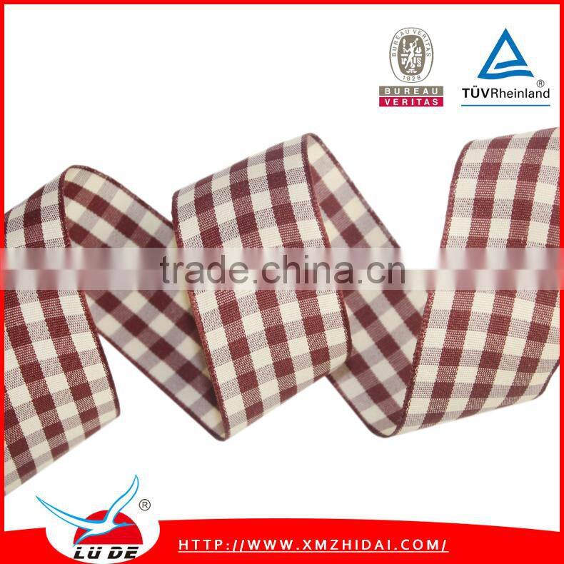 high quality various plaid ribbon/Scottish style ribbon for garments accessories