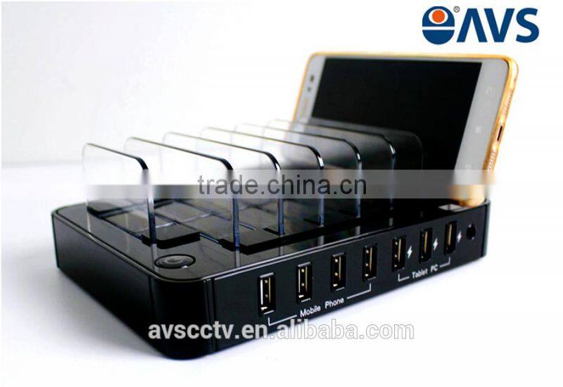 Best Selling 7 Ports Portable Desktop USB Charger for Mobile Phones
