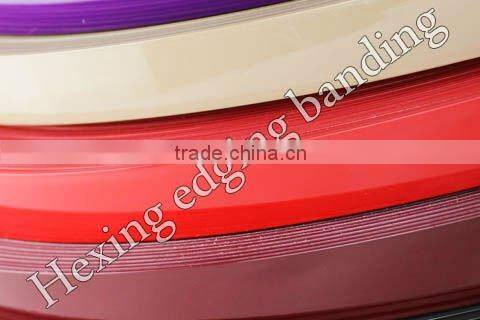 rubber wood grain edge banding with Cherry finished embossment