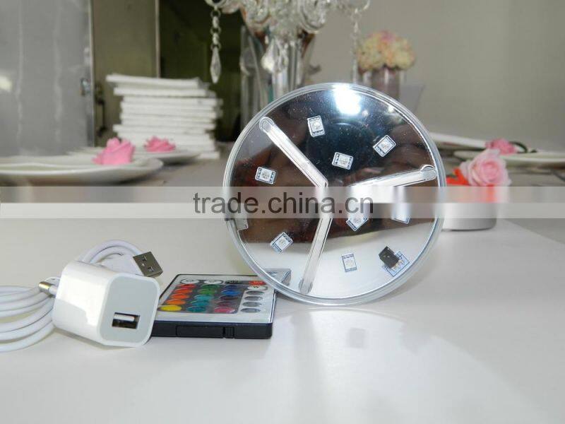 Wholesale art and craft supplies wedding party supplies led bottle glorifier with 9pcs SMD LED