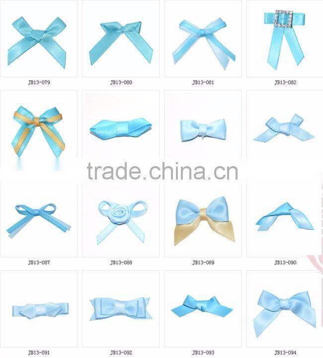 Dot Print Polyester Ribbon Bow For Clothing