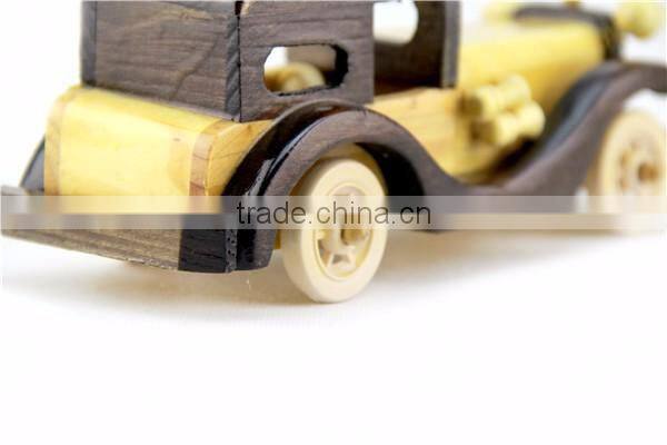 fancy decoration wooden toy car