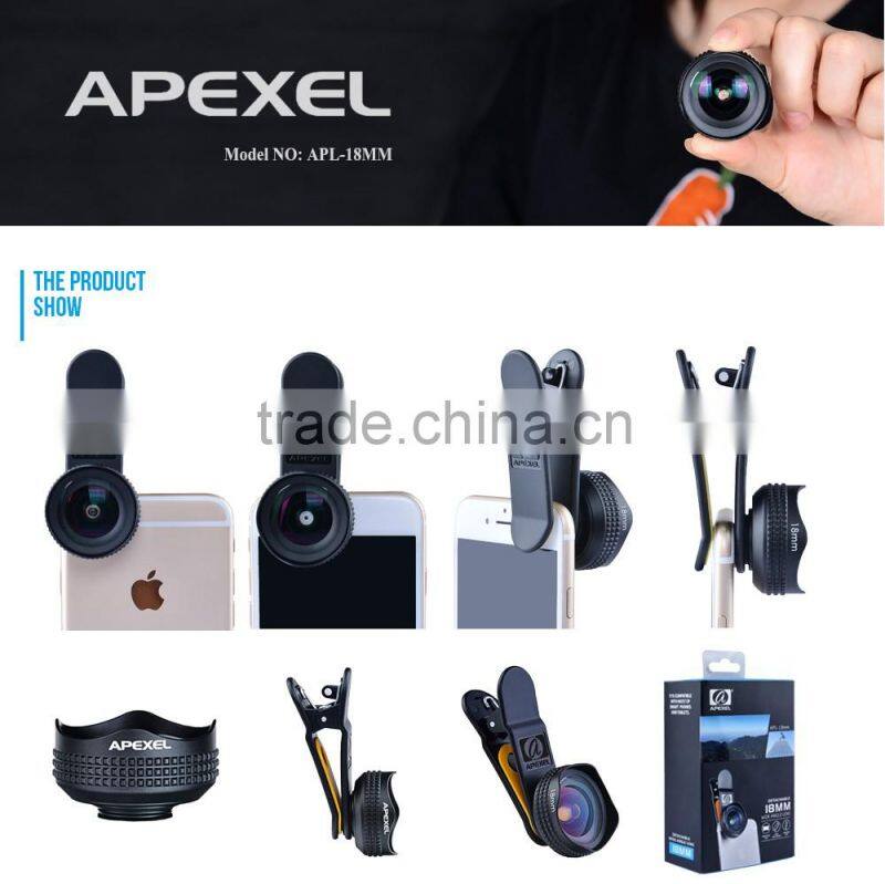 For iPhone 6 active lens NO distortion 18mm clip ultra wide angle lens for iPhone 6 6s /6 6s Plus