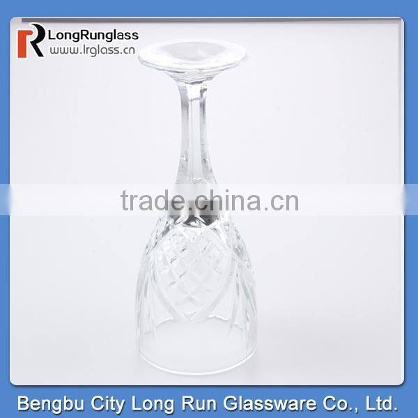 LongRun 240ml elegant shape top sale red wine glass drinking juice glass cup