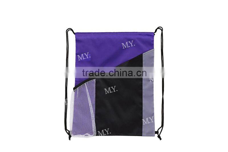 New Product fashion colorful 210D polyester shoes drawstring bag support printing