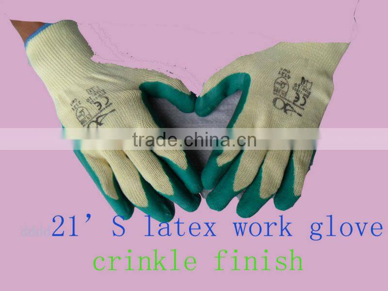 Latex foam gloves