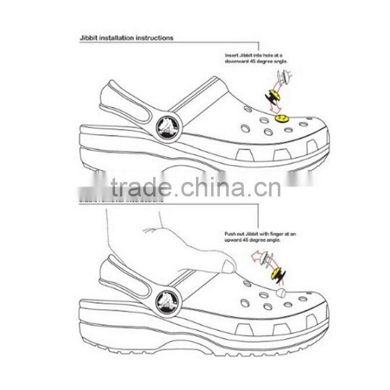 Wholesales custom soft pvc cheap decorative shoe buckles