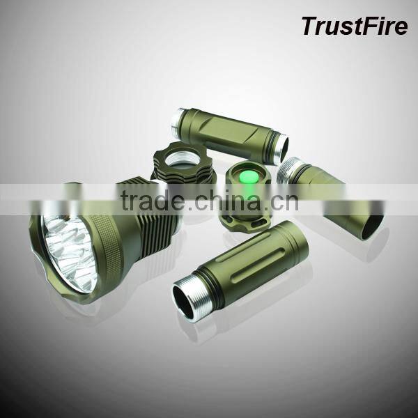 Trustfire AK-90 XML-12T6 13000 lumens long range rechargeable flashlight