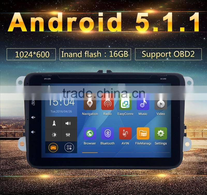 Cheap 8 Inch High quality double din Special and Humanized Design car gps dvd player for VW skoda