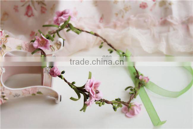 Fabulous hand-made girls flower head garlands for Wedding Prom Party And Christmas Decoration