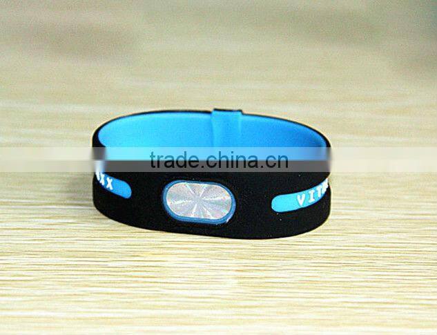 FDA approved food grade silicone Best energy bracelet two-double