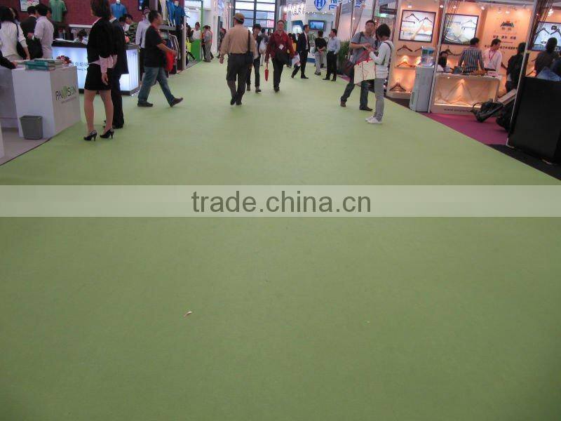 Best price 100% polyester Needle Punched Nonwoven Exhibition Carpet velour carpet
