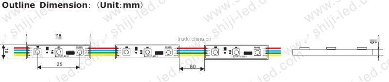 High brightness rgb color smd5050 led pixel module