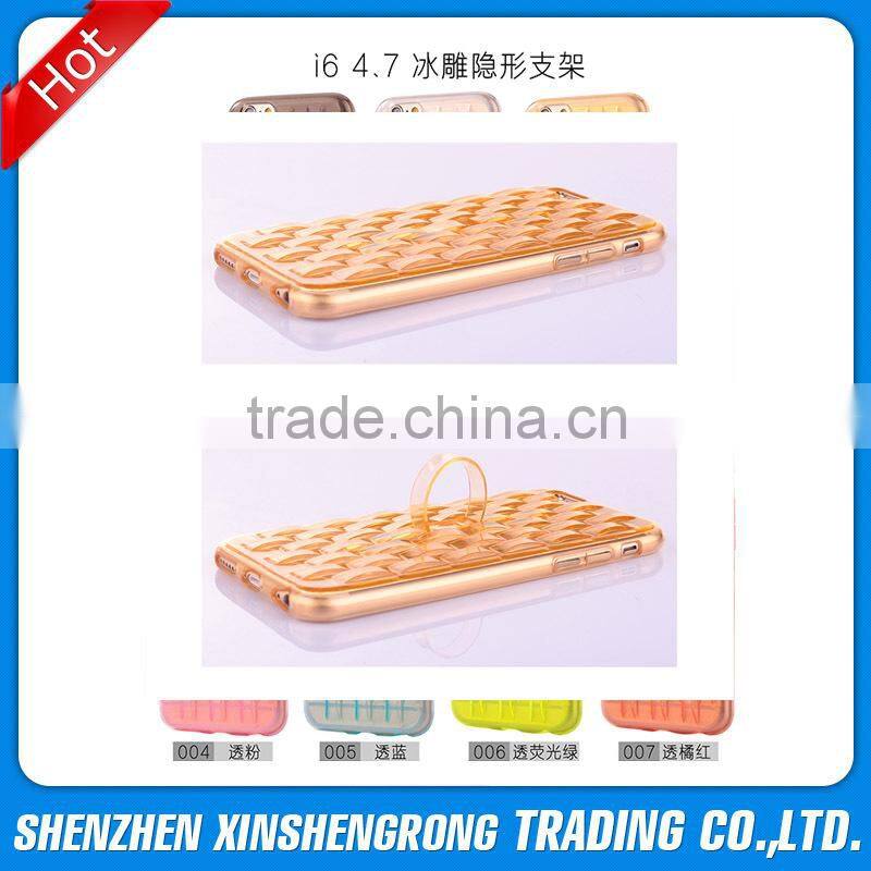 With Ring design TPU cases for iPhone 6,mobile phone cover case for iPhone 6 smartphone case factory sell