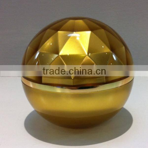Ball shaped acrylic cream jar, cosmetic packaging JS-O02