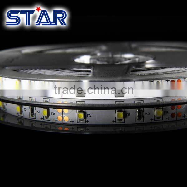 5mts 3528 DC12V 60led/m IP20 non waterproof white color LED flexible led strip 4.8 watt per meter