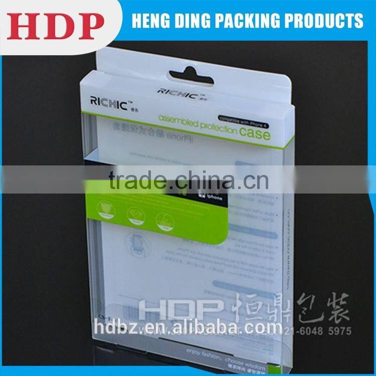 OEM clear plastic packaging box for cell phone accessories